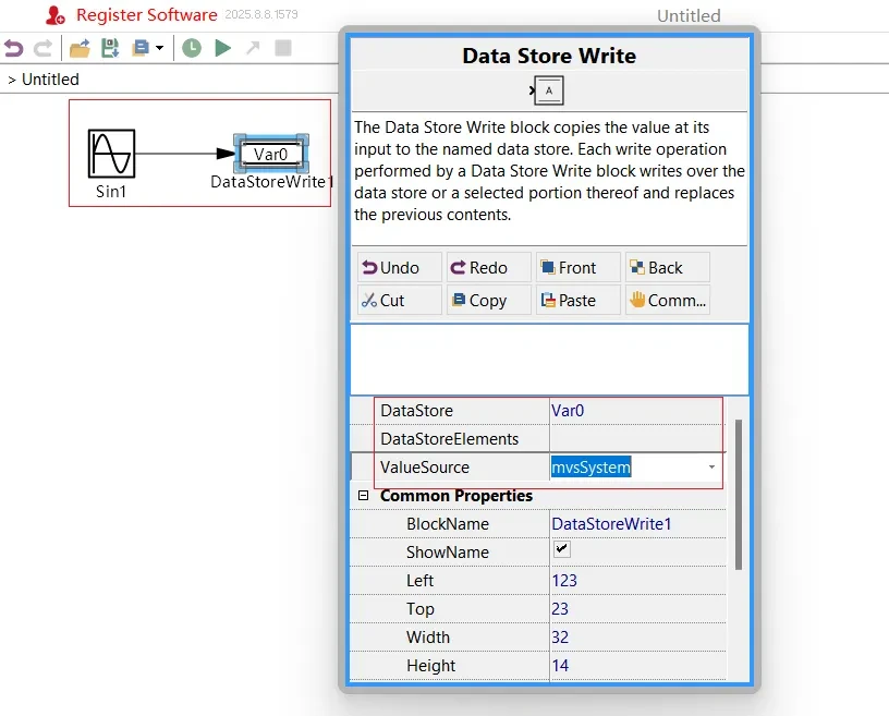 DataStoreWrite Binding