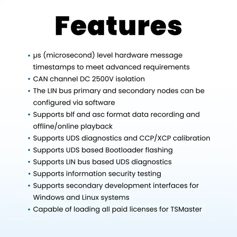 TTS1026P - 1x CAN FD, 6x LIN to USB Interface