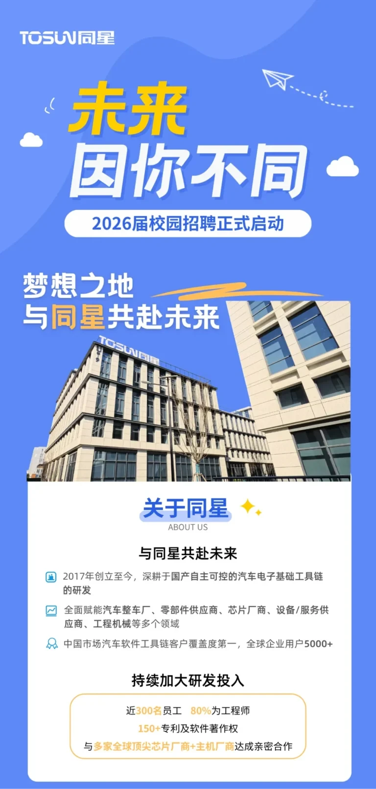 TOSUN同星2026届秋季校园招聘正式启动