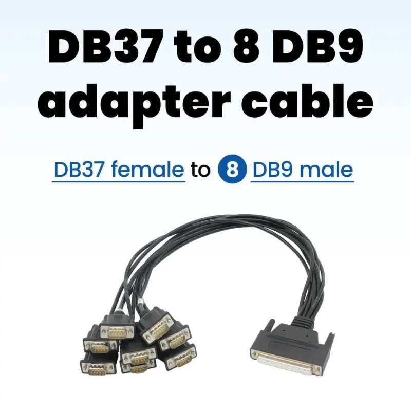 DB37 to 8 DB9 adapter cable