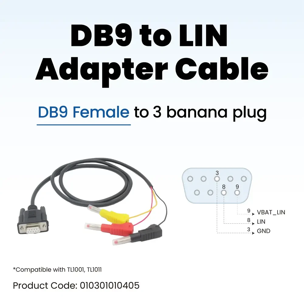 DB9 to 1-wire cable 1 DB9 to 1-wire LIN Cable