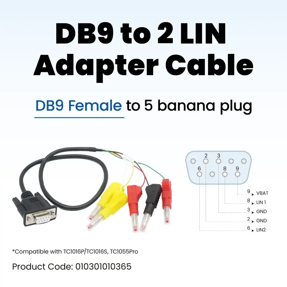 DB9 to 2 LIN Cable 1 DB9 to 2 LIN Cable