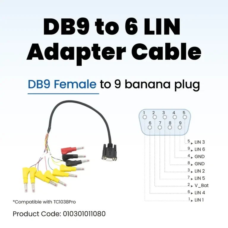 DB9 to 6-pin LIN Cable