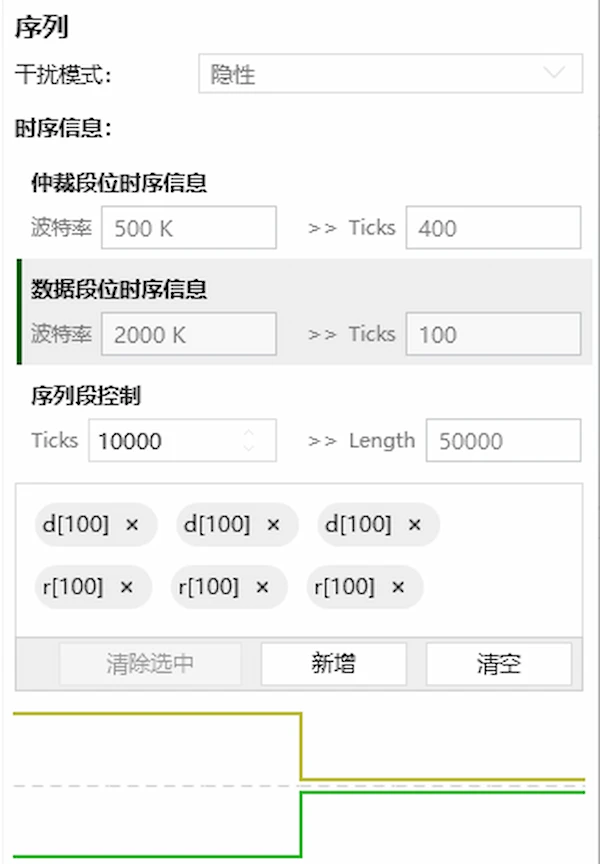 Interference Sequence Configuration