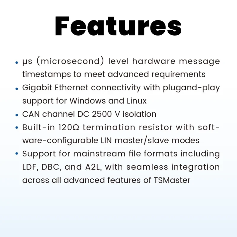 GW1040 – 多通道 CAN FD 与 LIN 高效仿真通信网关