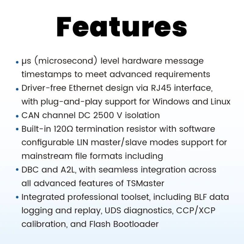 GW2202 – CAN FD、数字 I/O 转 RJ45 接口
