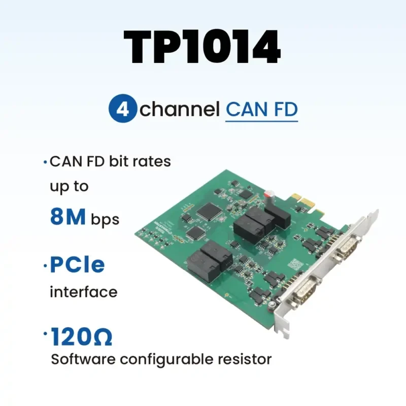 TP1014 – 4 路 CAN (FD) 转 Mini PCIe 接口