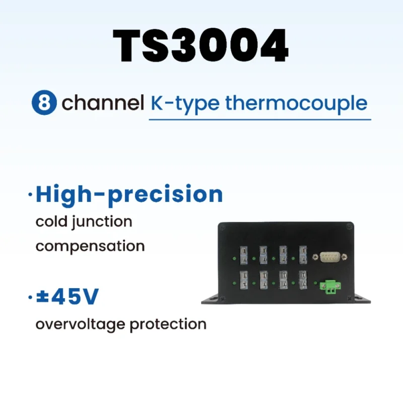 TS3004 – 8 通道 K 型热电偶 CAN 接口模块