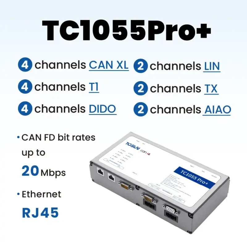 TC1055Pro+  – 多总线技术仿真测试工具