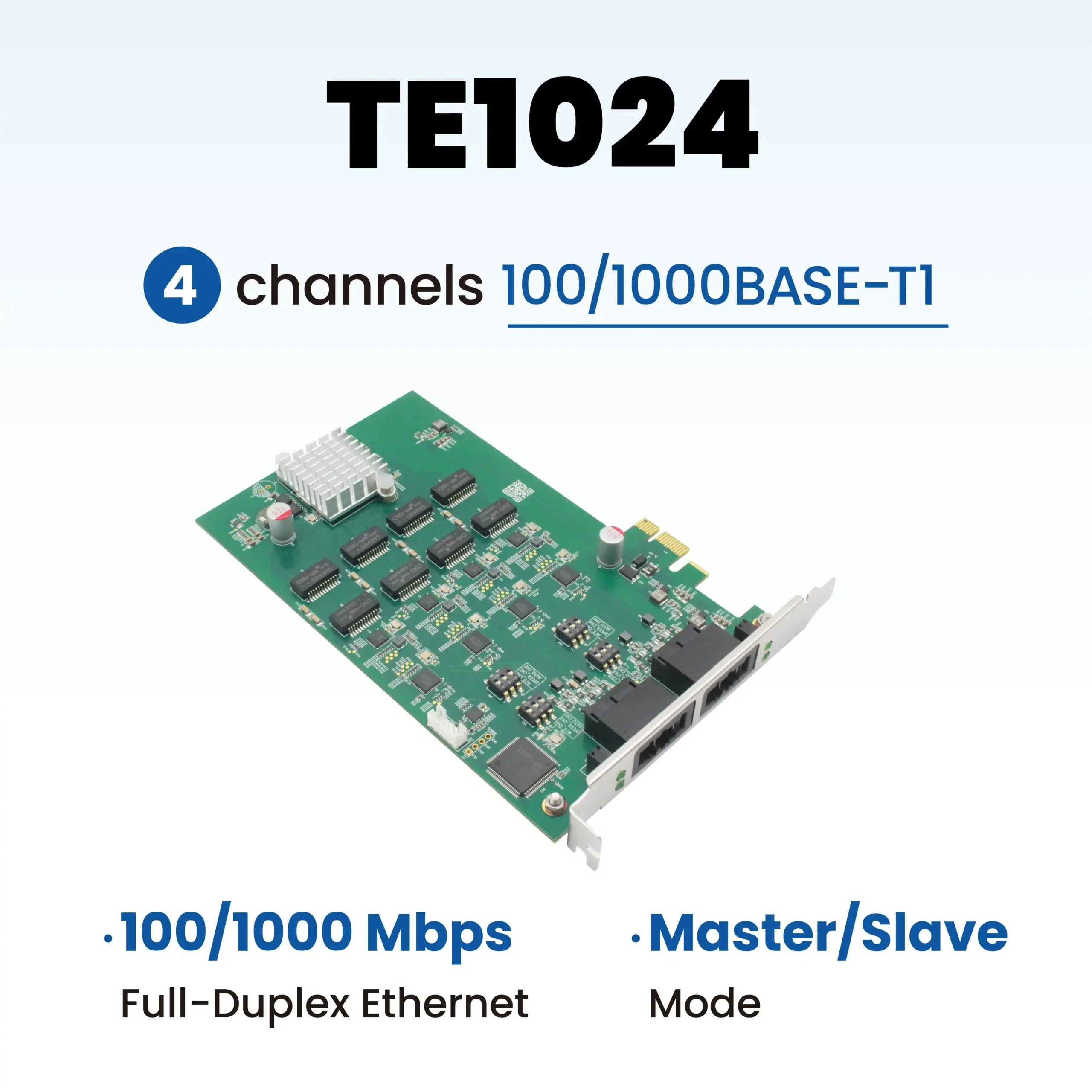 TE1024 - 4 通道的车载以太网 PCIe 板卡 1 TE1024 - 4 通道的车载以太网 PCIe 板卡-TOSUN