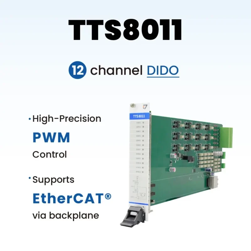 TTS8011 – 12路DI/DO模块，支持 EtherCAT®通信