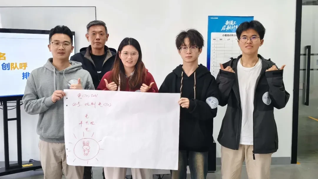 新员工们分组竞技