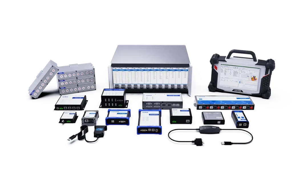 同星硬件产品线 : XIL仿真平台、总线通讯工具、车载以太网设备、航空总线工具、网关、数据记录仪等