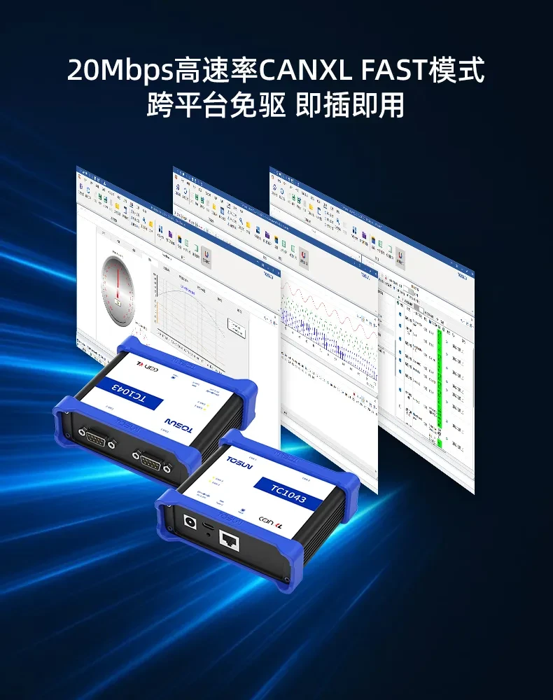 新品发布 | 迈入CAN XL时代!同星智能TC1043双通道总线测试工具正式发布 4 TC1043核心产品特性展示