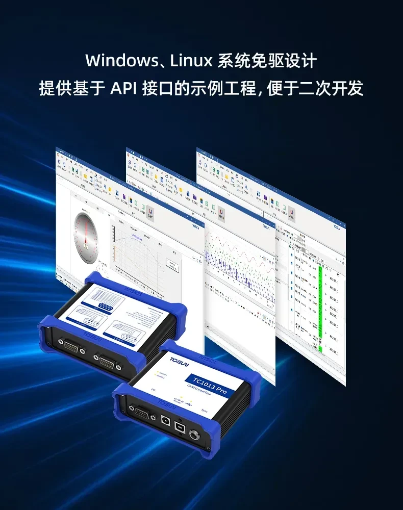 新品发布 | TC1013Pro焕新上市:新增I/O与Sync接口,拓展更多测试应用场景 3 TC1013Pro配套TSMaster软件界面与API二次开发示例工程展示