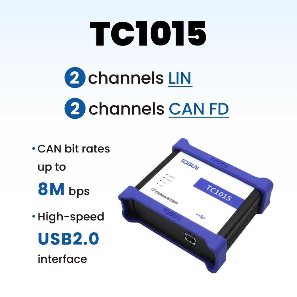 TC1015 - 多通道 CAN FD 和 LIN 总线接口设备 1 TC1015 - 多通道 CAN FD 和 LIN 总线接口设备