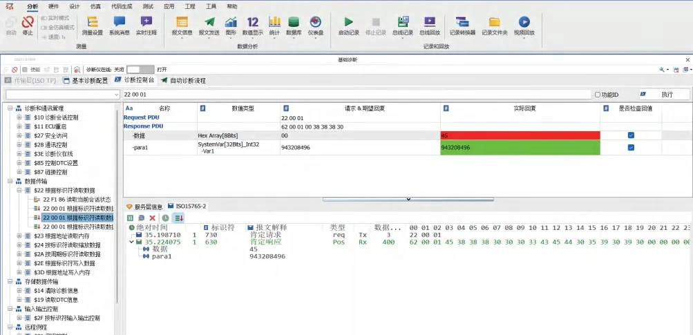 TSMaster UDS Diagnostics|UDS、DoIP 与自动化 ECU 诊断 5 诊断控制台—服务执行、回复比对、ISO15765-2