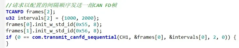 软件更新 | TSMaster 2026.0708硬核迭代!Test Start/End、流程图测试系统、CAN XL API正式释放,多项功能增强 43 TSMaster C小程序API代码示例六:transmit_canfd_sequential序列发送函数