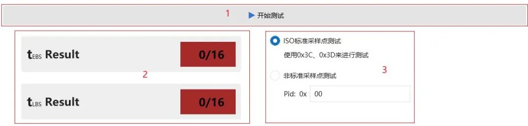 同星总线干扰仪LIN采样点测试配置